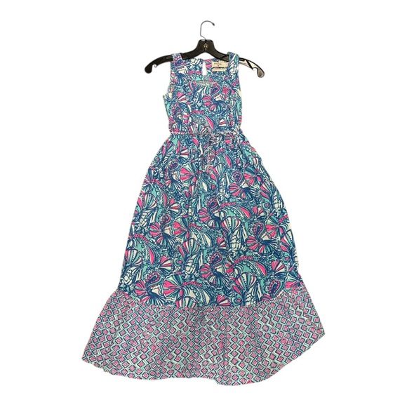 Lilly Pulitzer For Target 20th Anniversary MY FANS Maxi Dress Girls Large - Picture 4 of 8